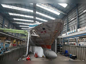 FILE PHOTO: German Chancellor Olaf Scholz visits the luxury shipbuilder Meyer Werft in Papenburg