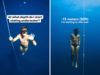 Man dives 65 feet to test sinking theory. When does your body really sink in ocean?