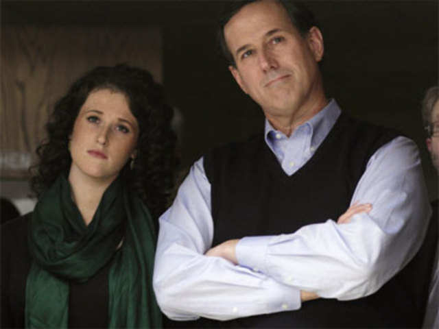 Republican presidential candidate Santorum