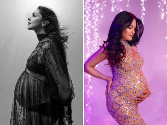 Deepika and Yuvika Chaudhary Maternity Shoot