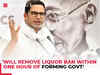 Prashant Kishor vows to end liquor ban in Bihar instantly if elected to power