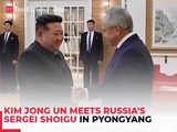 N-Korean leader Kim Jong Un meets Russia's Sergei Shoigu in Pyongyang