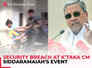 Security breach: Unknown man rushes toward K’taka CM Siddaramaiah during program in Bengaluru