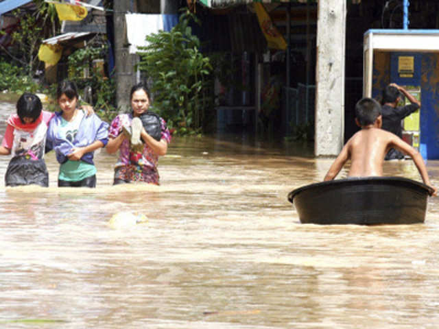 Flash floods in Thailand