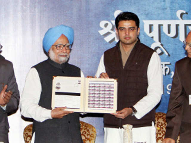 PM and Sacjin Pilot release Postage Stamp