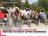 Bike rally held in Doda district to raise voter awareness ahead of J&K Assembly elections