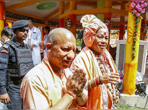 West Tripura: Uttar Pradesh Chief Minister Yogi Adityanath during the inaugurati...