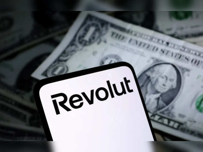 Illustration shows Revolut logo