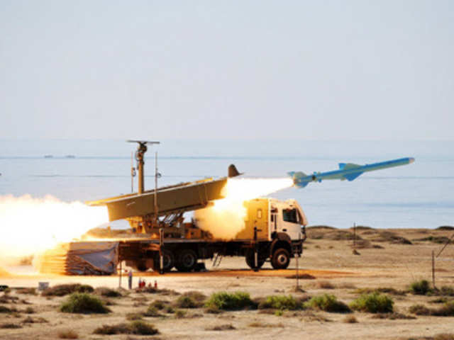 Ghader missile is being launched