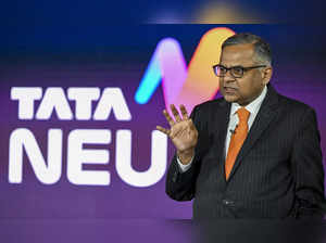 Mumbai: Chairperson of the Tata Group Natrajan Chandrasekaran during launch of t...