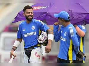 Chennai: Indian cricketer Virat Kohli with coach Gautam Gambhir during a practic...