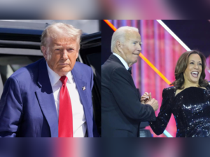 Donald Trump, Joe Biden, and Kamala Harris