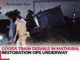 Goods train derails in UP's Mathura, affecting Agra-Delhi route; restoration ops underway