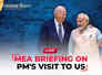 Special Briefing by Foreign Secretary on Prime Minister's visit to USA | Live