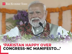 'Pakistan seems to be happy...': PM Modi slams Congress-NC manifesto over Article 370 restoration