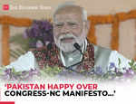 'Pakistan seems to be happy...': PM Modi slams Congress-NC manifesto over Article 370 restoration