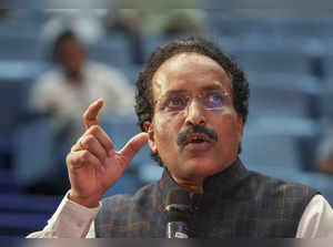 New Delhi: ISRO chief S Somnath speaks during the media briefing on Cabinet deci...