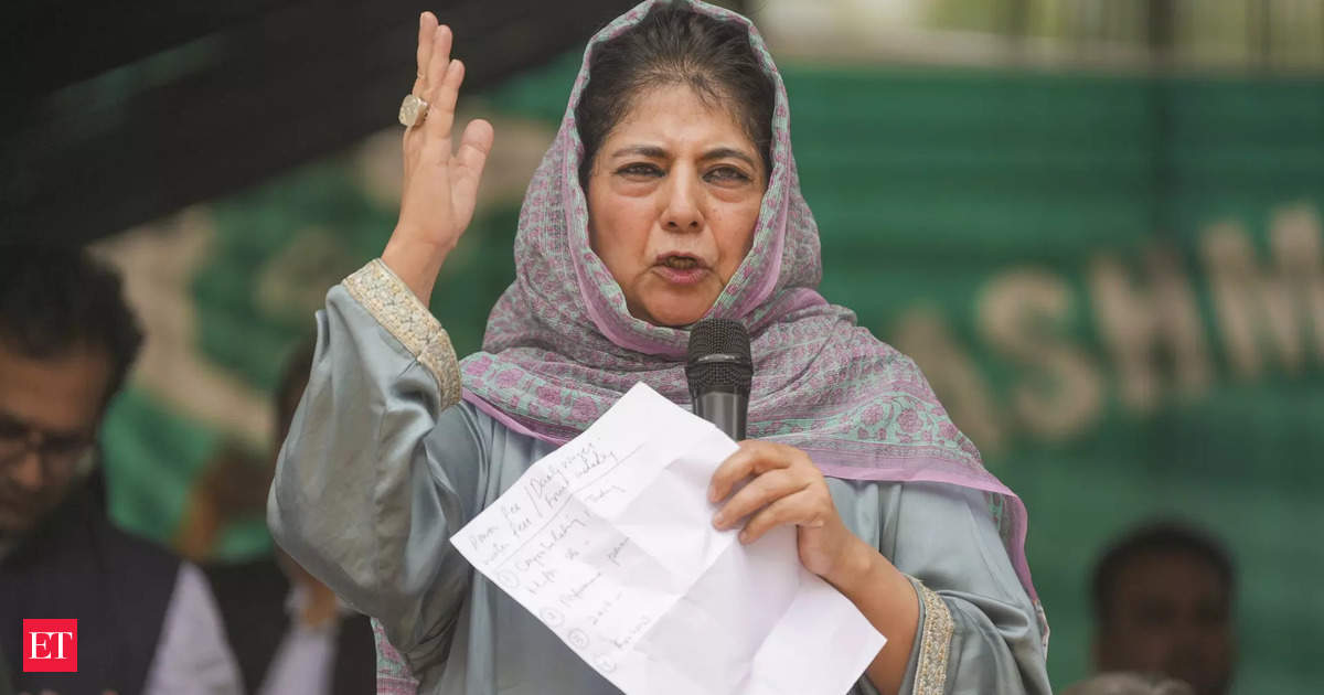 BJP raising bogey of Pakistan to hide its 'failures': Mehbooba Mufti post image