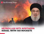 Hezbollah fires 140 rockets into northern Israel a day after Hassan Nasrallah vowed retaliation