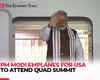 QUAD Summit: PM Modi embarks on 3-day visit to US