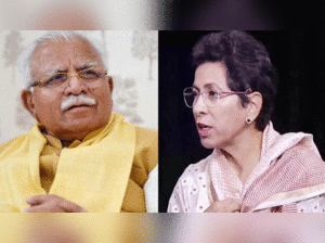 Manohar lal Khattar and Kumari selja