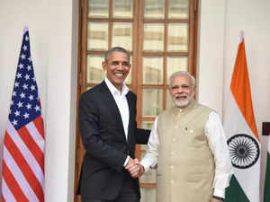 Former US president Barack Obama and PM Modi