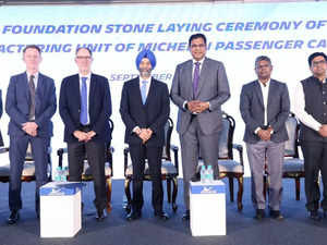 Foundation stone laid for Michelin India's tyre plant in Tamil Nadu:Image