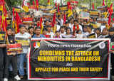 Tripura: Tribals, mostly Buddhist Chakmas stage massive protests against attack on minorities in Bangladesh