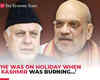 Amit Shah in all-out-attack on Farooq Abdullah  'He was on holiday when Kashmir was burning…'