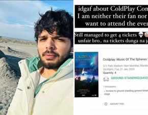 YouTuber grabs 4 Coldplay Mumbai tickets, but won’t attend or sell. What is his real plan?