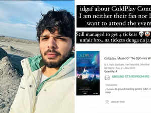 YouTuber grabs 4 Coldplay Mumbai tickets, but won’t attend or sell. What is his real plan?:Image