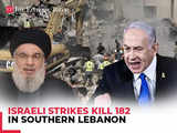 Israeli strikes kill 182 in Lebanon as IDF targets Hezbollah sites; Lebanese asked to vacate Becca