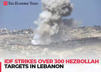 Israel–Hamas war: IDF bombards over 300 Hezbollah targets in Lebanon