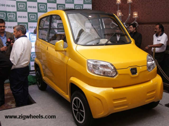 Bajaj Auto showcased its ‘small car’ at the 2008 Auto Expo