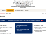 WBJEE  GNM Result 2024 Released: Here is how to download your rank card for  ANM & GNM