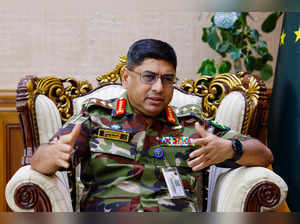 Bangladesh's Chief of Army Staff General Waker-uz-Zaman gestures during an interview with Reuters at his office in the Bangladesh Army Headquarters, in Dhaka