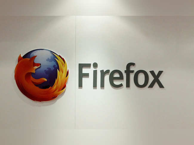 FILE PHOTO: The Firefox logo is seen at a Mozilla stand during the Mobile World Congress in Barcelona