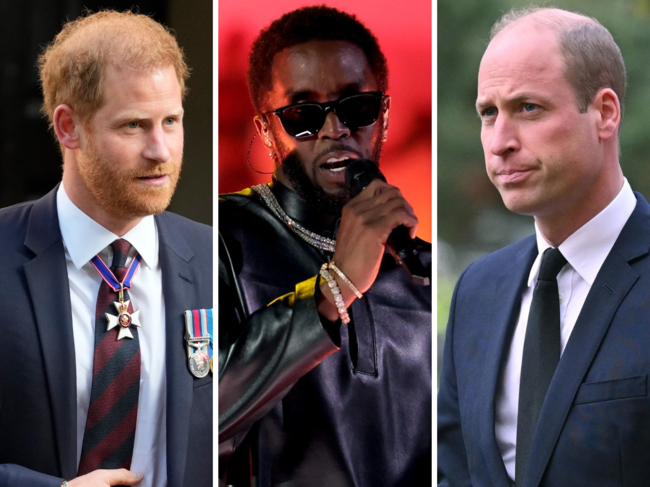 Prince Harry, Diddy and Prince William