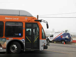 Passenger killed when gunman hijacks city bus, leads police on chase through downtown Los Angeles