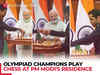 PM Modi witnesses Chess clash between Olympiad Champions R Praggnanandhaa, Arjun Erigaisi at his residence