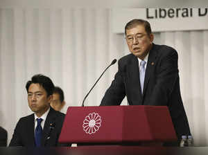 Nine ruling party candidates in Japan vie to replace outgoing prime minister