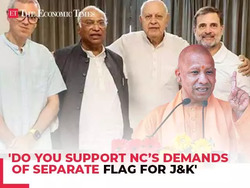 CM Yogi slams Congress 'Do you support NC’s demands of separate flag for J&K…'