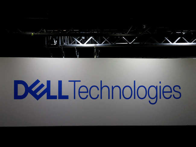 FILE PHOTO: The logo of Dell Technologies at the Milipol Paris in Villepinte near Paris, France