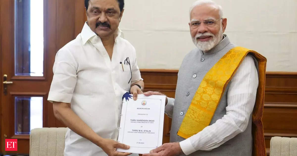 Tamil Nadu Chief Minister MK Stalin meets PM Narendra Modi