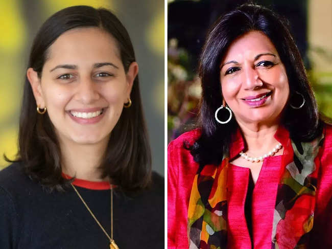 Claire Mazumdar and Kiran Mazumdar-Shaw