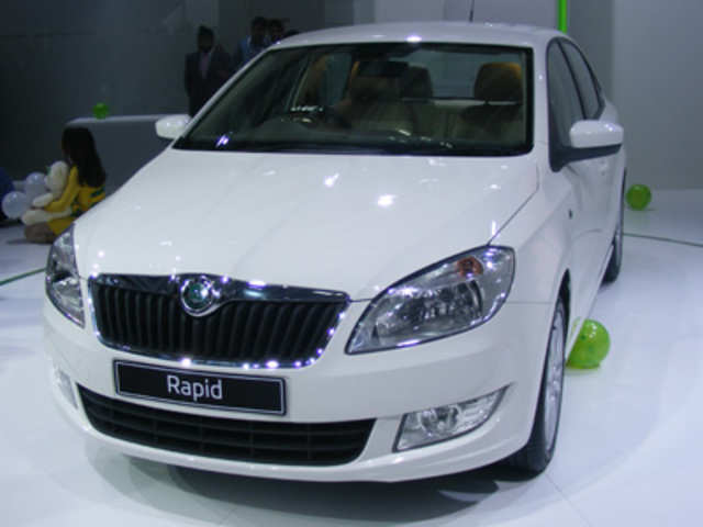Skoda's new compact sedan car Rapid