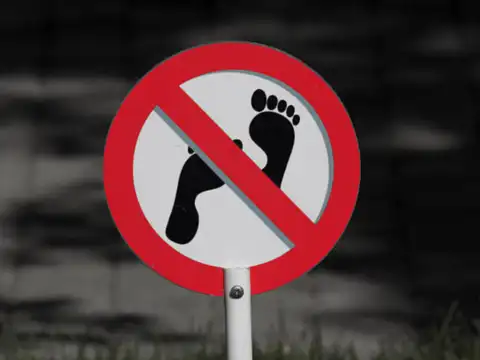 Don&rsquo;t: Walk barefoot