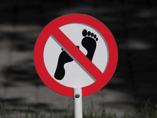 Don’t: Walk barefoot