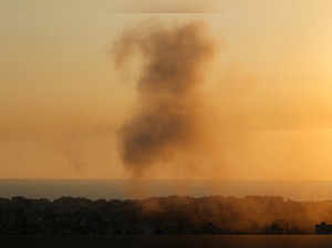 Smoke billows over Beirut's suburbs