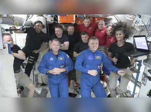 Stuck NASA astronauts welcome SpaceX capsule that'll bring them home next year